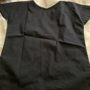 Jaanuu Black Scrub Top